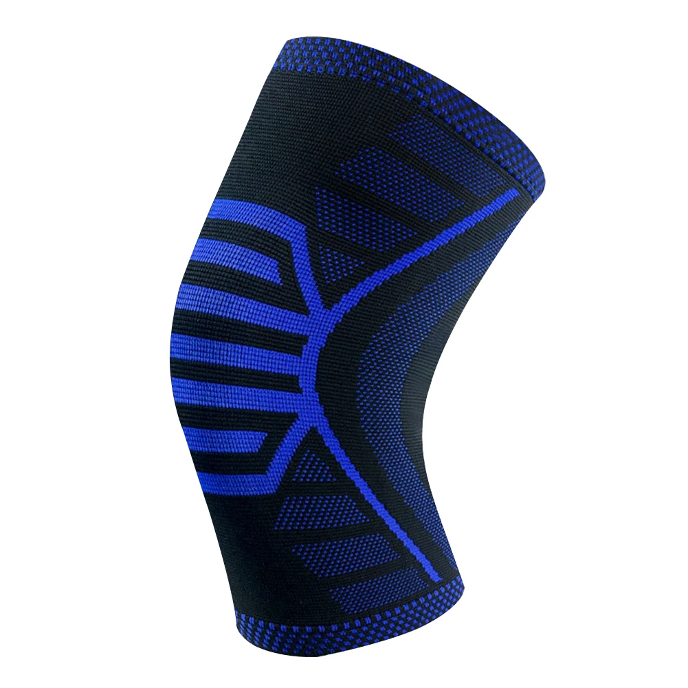 1pc Men Women Knee Brace Sweat Absorption Sports Pain Relief Support Elastic Workout Compression Sleeve Protective Cycling