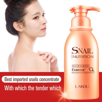 

LAIKOU Snail Extract Moisturizing Body Lotion 250ML Hydrating Nourishing Oil Control Whitening Skin Care Body Cream for Dry Skin
