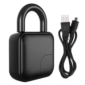 

New Smart Fingerprint Padlock Anti-theft Waterproof Safety Dormitory Door Electronic Lock Hot Sale