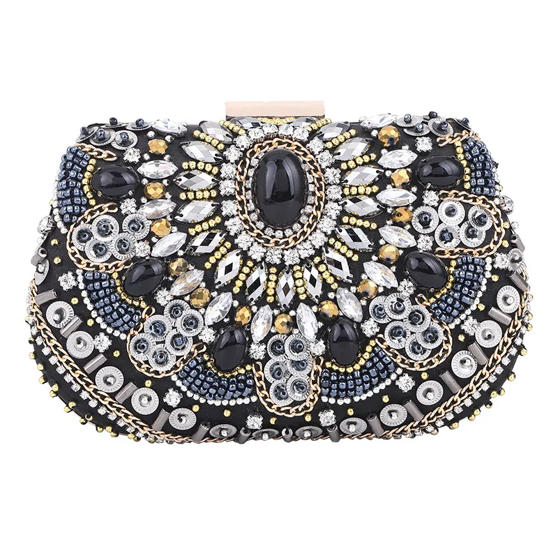 

2020 New Lady Handbags Luxury Rhinestone Flowers Women Bags Designer Clutches Party Fashion Evening Chain Crossbody Bags