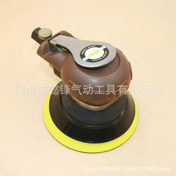 Taiwan Crown HG-6S Polishing 125 round Plates 5-Inch Pneumatic Sanding Machine qi mo Grinding Machine/Dry Grinding Sander