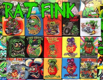 

10pcs/Lot BXT RF rat fink Fridge Magnet Magnetic stick Japan 6*7cm