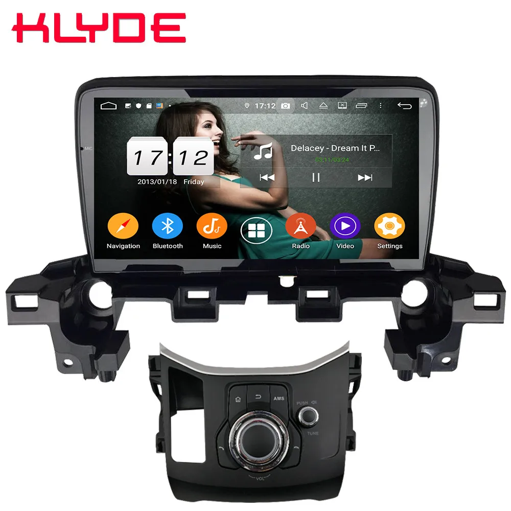 Klyde " ips 4G Android 9,0 Восьмиядерный 4 Гб ОЗУ 64 Гб ПЗУ DSP BT автомобильный DVD мультимедийный плеер радио для Mazda CX-5