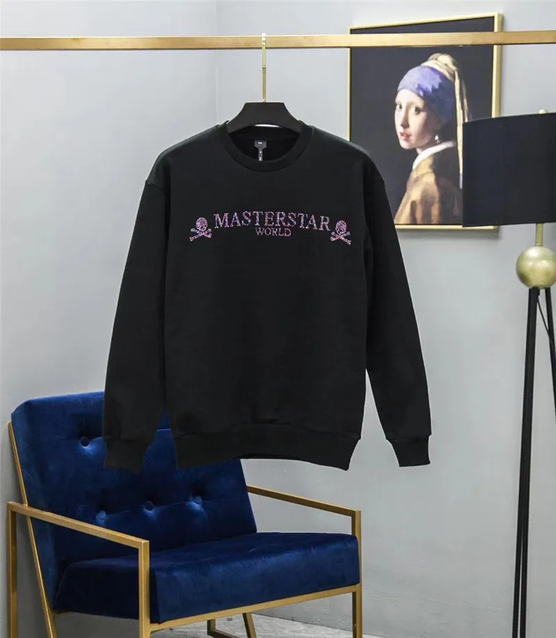 Розовая толстовка с логотипом Mastermind для мужчин и женщин, зимние хлопковые Толстовки лучшего качества в японском стиле