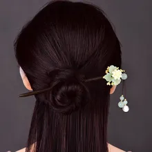 Китайский стиль, классический искусственный цветок, заколка для волос, женская, Bijoux, этническая, Hanfu, Cheongsam, производительность, цветные глазурные украшения