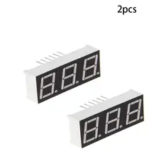 Высокое качество 2~ 20 шт 3 Бит общий катод/анод светодиодный дисплей цифровая трубка 10~ 12 контактов 7 сегмент 2V 20mA светодиодный дисплей s