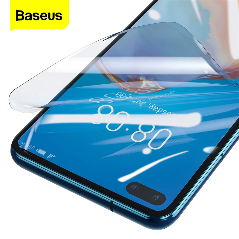 Защитная пленка Baseus для Huawei P40 Pro Plus не стеклянная мягкая Гидрогелевая полное