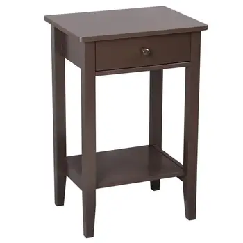 

Two-layer Bedside Table Coffee Table with Drawer Coffee , fine workmanship, beautiful and fashion,end table ,sofa desk.