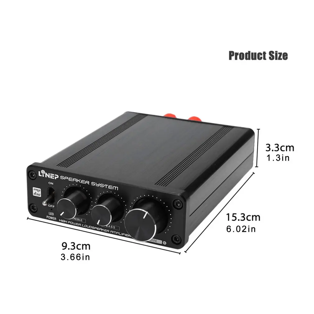 A928 Hifi Amplifier 136W Digital Power Amplifier Desktop Amplifier With High And Low Sound Adjustment