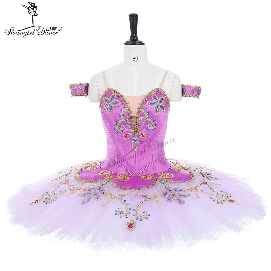 High quality Lilac Fiary Doll competition tutu girls professional ballet costume tutus women platter pancake tutu BT9317