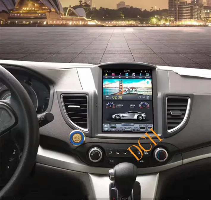 Автомобильный DVD плеер Tesla Style 10 4 дюйма Android 9 0 GPS навигация для honda CRV C R V 2012 2016 px6 carplay