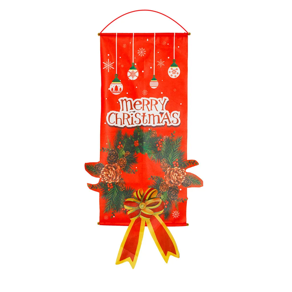 Decoracion Navidad Рождественская Ткань Висячие флажки стены атмосферу одеваются дома вечерние орнамент «Новогодняя елка» Windor Декор@ 35