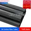 Free shiping 4 5 6 7 8 9 10 11 12mm with 500mm length High Quality Twill Matte 3K Carbon Fiber Fabric Wound Tube, CFK TUBE ROHRE ► Photo 3/6
