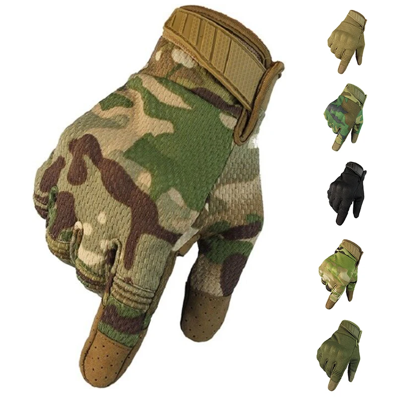 

Men Riding Gloves Cycling Bike Full Finger Motos Racing Gloves Antiskid Screen Touch Outdoor Sports Tactical Gloves Protect Gear
