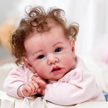 

22-inch reborn baby doll girls holiday gifts, birthday gifts, children's toys, grandpa or grandma to accompany the doll