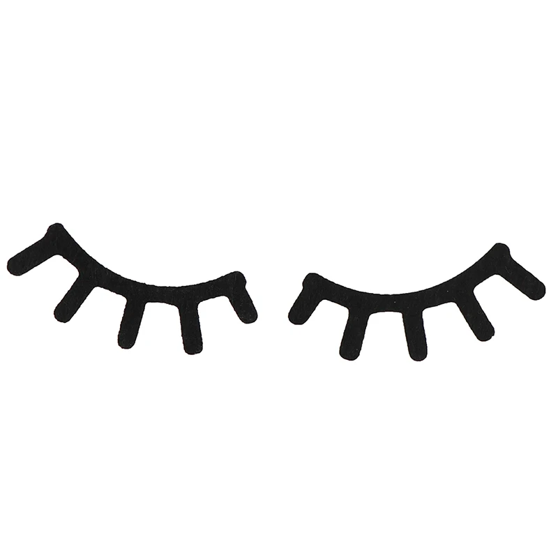 2 шт черные войлочные единороги сонные глаза ресницы для девочек с единорогом день рождения DIY детский бант для волос аксессуары для волос