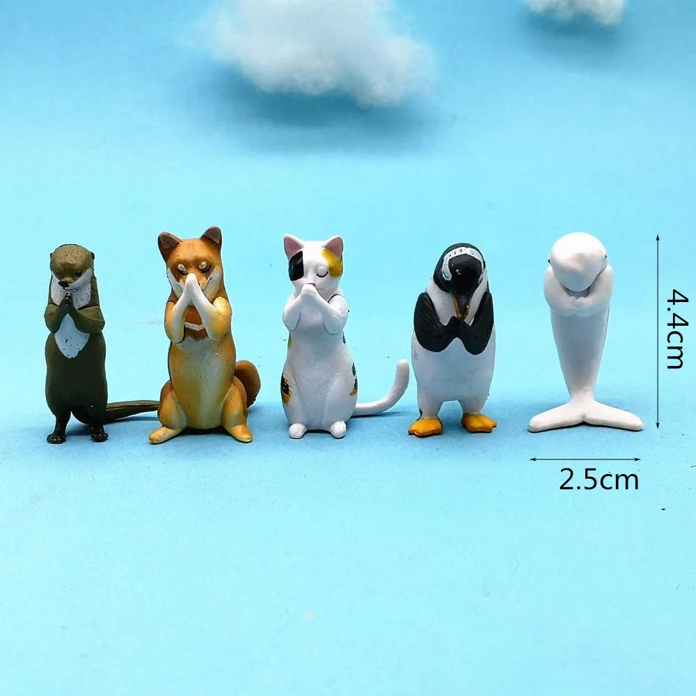 Будда молитва 3D модель Фигурка садовая Фея Декор стекло DIY Украшение дома миниатюрная Смола ремесло современная статуя