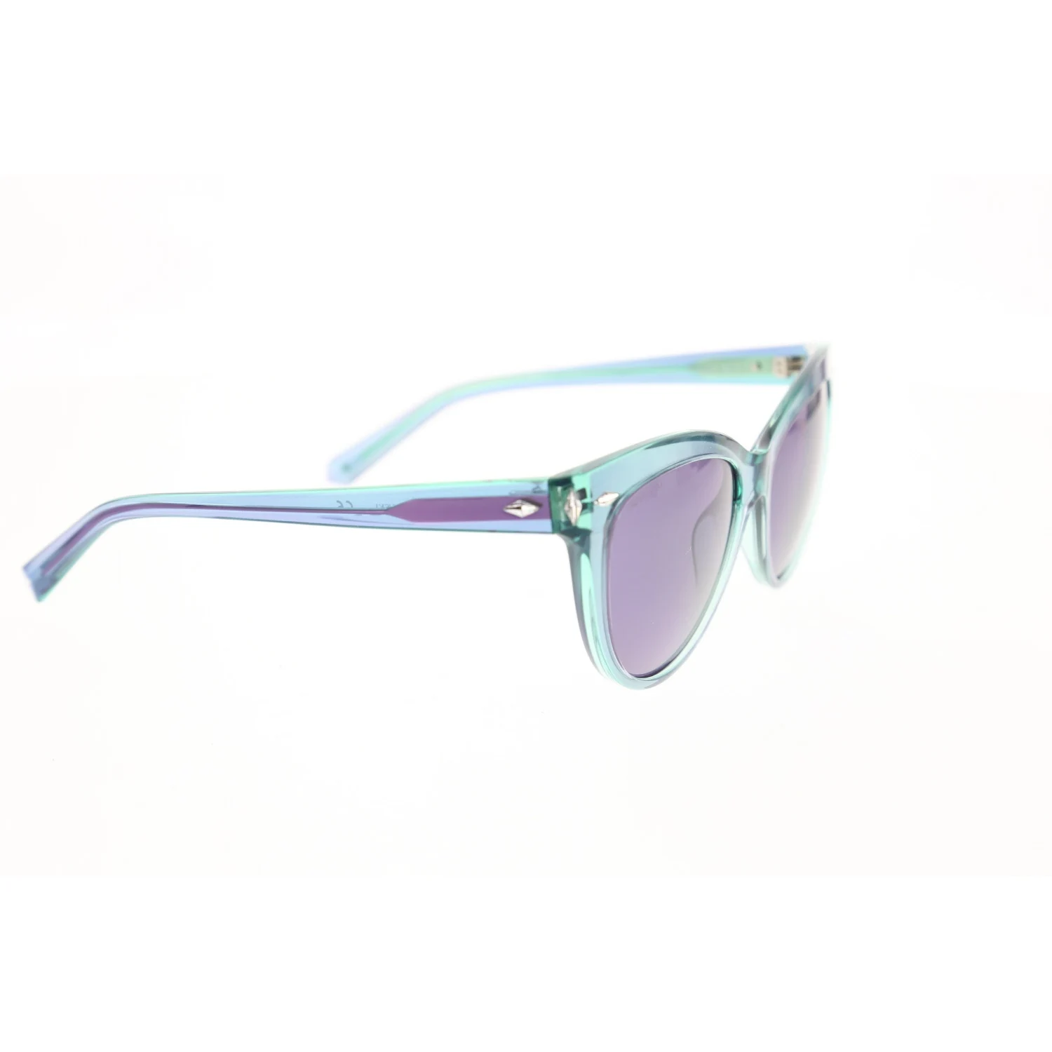 

Women's sunglasses swr 0176 83y bone green organic butterfly cat eye 55-16-140 swarovski