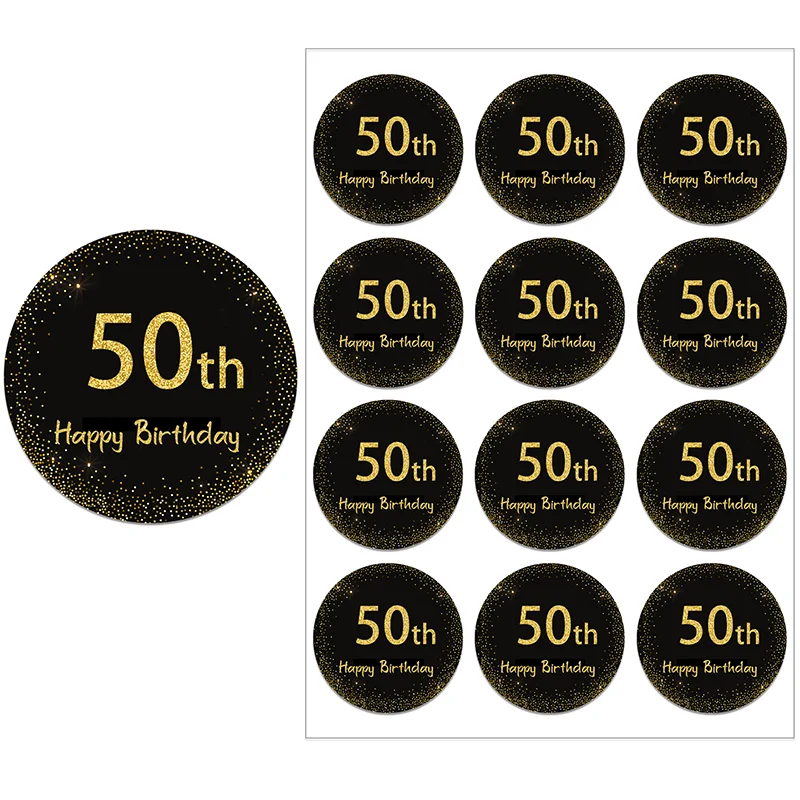 Decorazioni Per 50° Compleanno – 12 Cartelli Divertenti In Cartone Con Adesivi | Set Con Frasi Come "Zona 50" E "Warning 49+" | Ideali Per Foto E Pareti