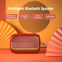 

Retro BT Speaker Portable Wireless Loudspeaker Sound System HIFI Stereo FM Radio Receiver Music Player USB TF Card AUX
