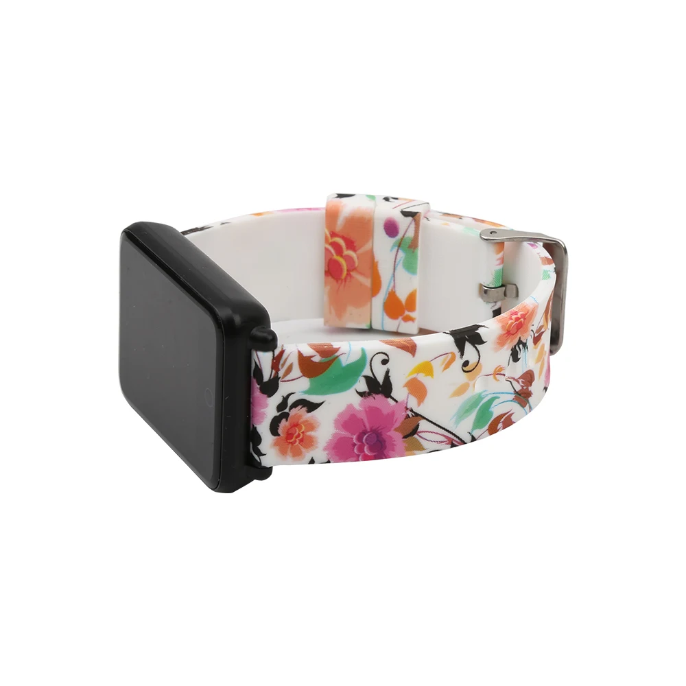 Swallow flower 18 мм/20 мм/22 мм ремешок для часов для huawei/ископаемого Q/LG/samsung Смарт-часы Напульсники с Сталь пряжка с принтом спортивный ремешок для смарт-часов Garmin человек - Цвет ремешка: Swallow flower