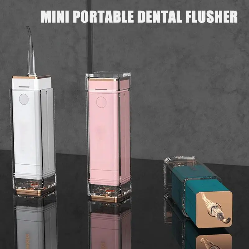 

Mini Portable Dental Flusher Ipx8 Waterproof 360 Rotating Nozzle High Frequency Pulse Super Battery Life Exquisite