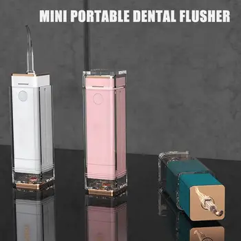 

Mini Portable Dental Flusher Ipx8 Waterproof 360 Rotating Nozzle High Frequency Pulse Super Battery Life Exquisite