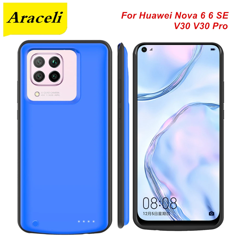 Araceli для huawei Nova 6 SE V30 Pro Чехол аккумулятора рамка резервного зарядного устройства