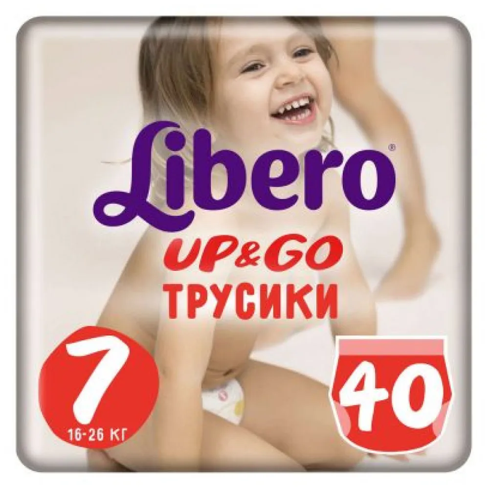 Трусики Libero Up&Go Extra Large Plus, 16-26 кг., 40 шт