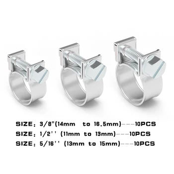 

Fuel Injection Hose Clamp Automatic Fuel Clamp 1/2" 5/16" 3/8" Universal Replacement Products For golf 7 4 BMW E46 E60 Audi a3