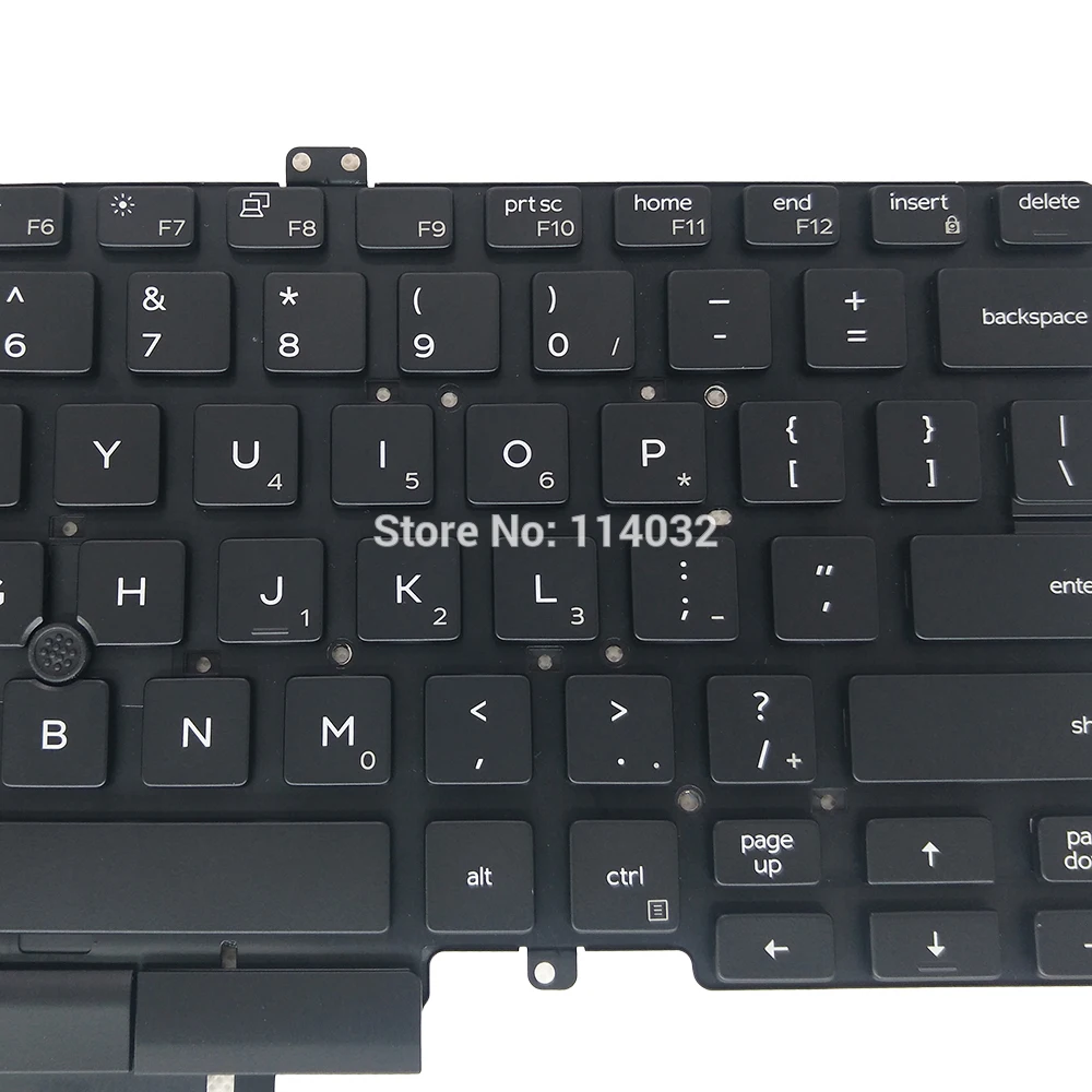 UI laptop backlit Keyboard for Dell Latitude 5400 5401 7400 3400 Trackpoint  keyboards Backlight 03C7CJ DLM18G7 3C7CJ CN-03C7CJ