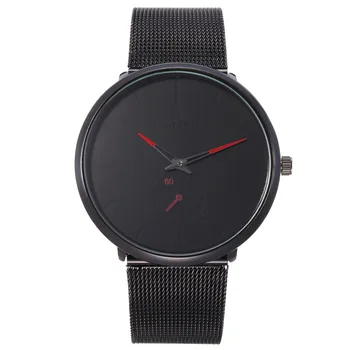 

Men's Fashion Ultra Thin Watches Simple Men Business Stainless Steel Mesh Belt Quartz Watch Relogio Masculino