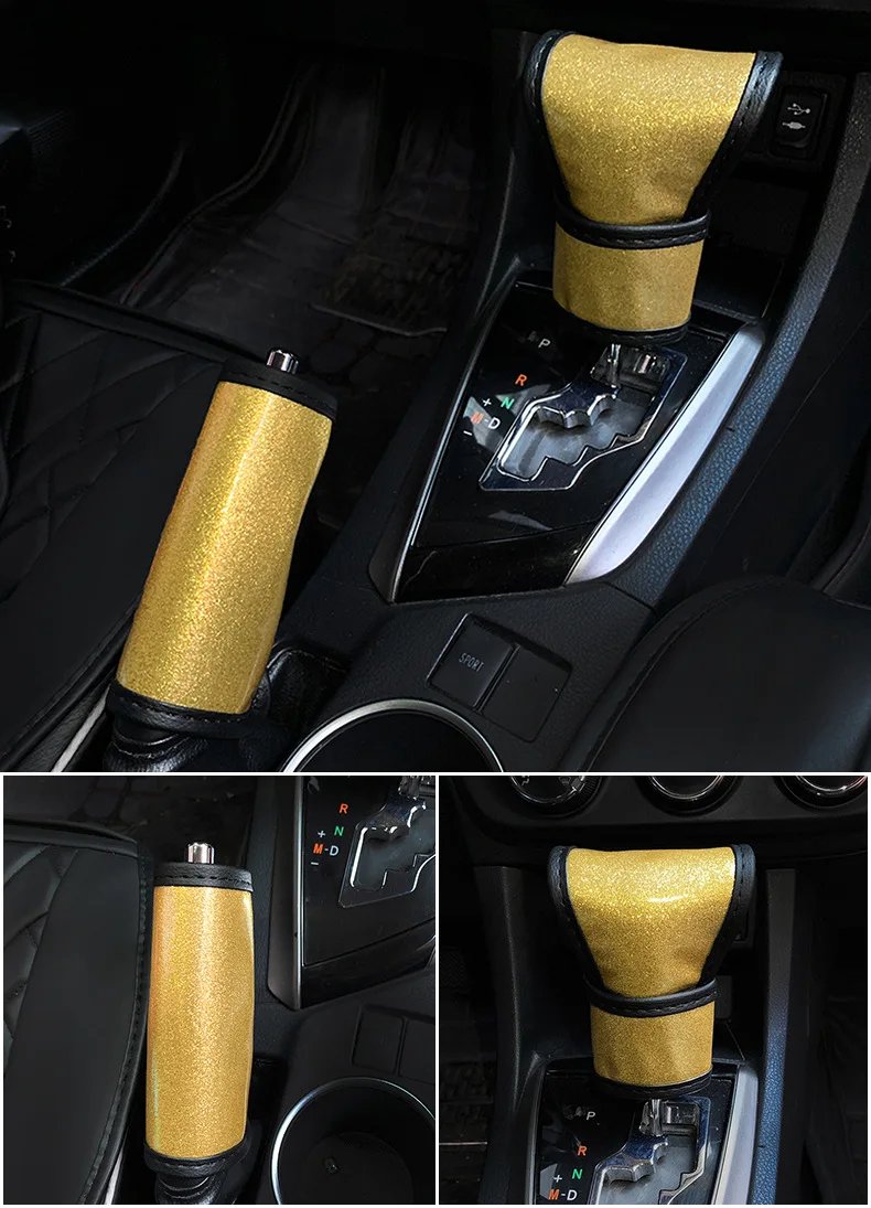 Car Small Car Accessories Women's Handbrake Sleeve Gear Cover Safety Belt Shoulder Pad Summer Universal Anti-slip Gear Rod Cover