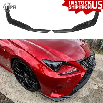 

Carbon Fiber Front Lip For Lexus RC200t RC350 2015-2016 Front Lip 2Pc(F-sport Bumper Only) Body Kit Tuning Trim For RC350 Racing