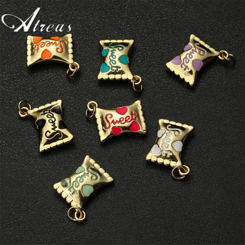 

Atreus Candy Zinc Alloy Metal Enamel Small Jewelry Mini Candy Packaging Small Jewelry DIY Necklace Bracelet Jewelry Accessories