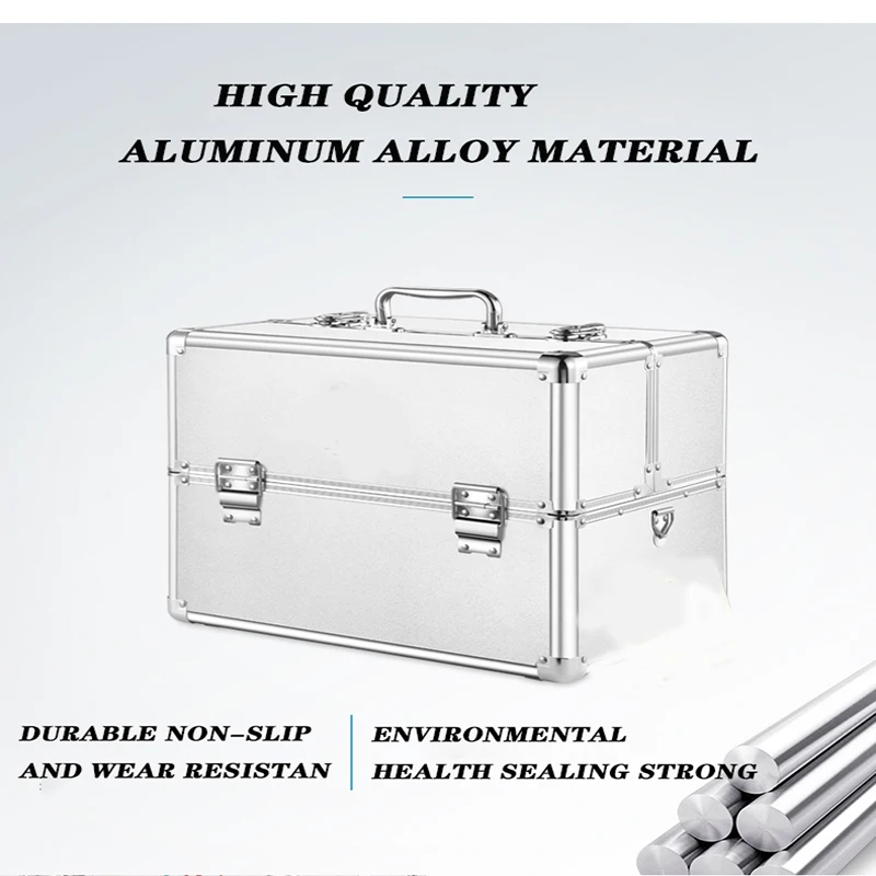 Aluminium Metal Full Set Medical Box Family Multi-Storey Medical Emergency Care Double Open Three Floors Customized