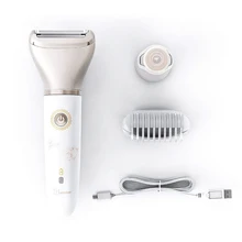 Электрический женский эпилятор безболезненный для удаления волос на лице электробритва для женской ноги, лица, губ, бикини для депиляции Женская бритва для депиляции