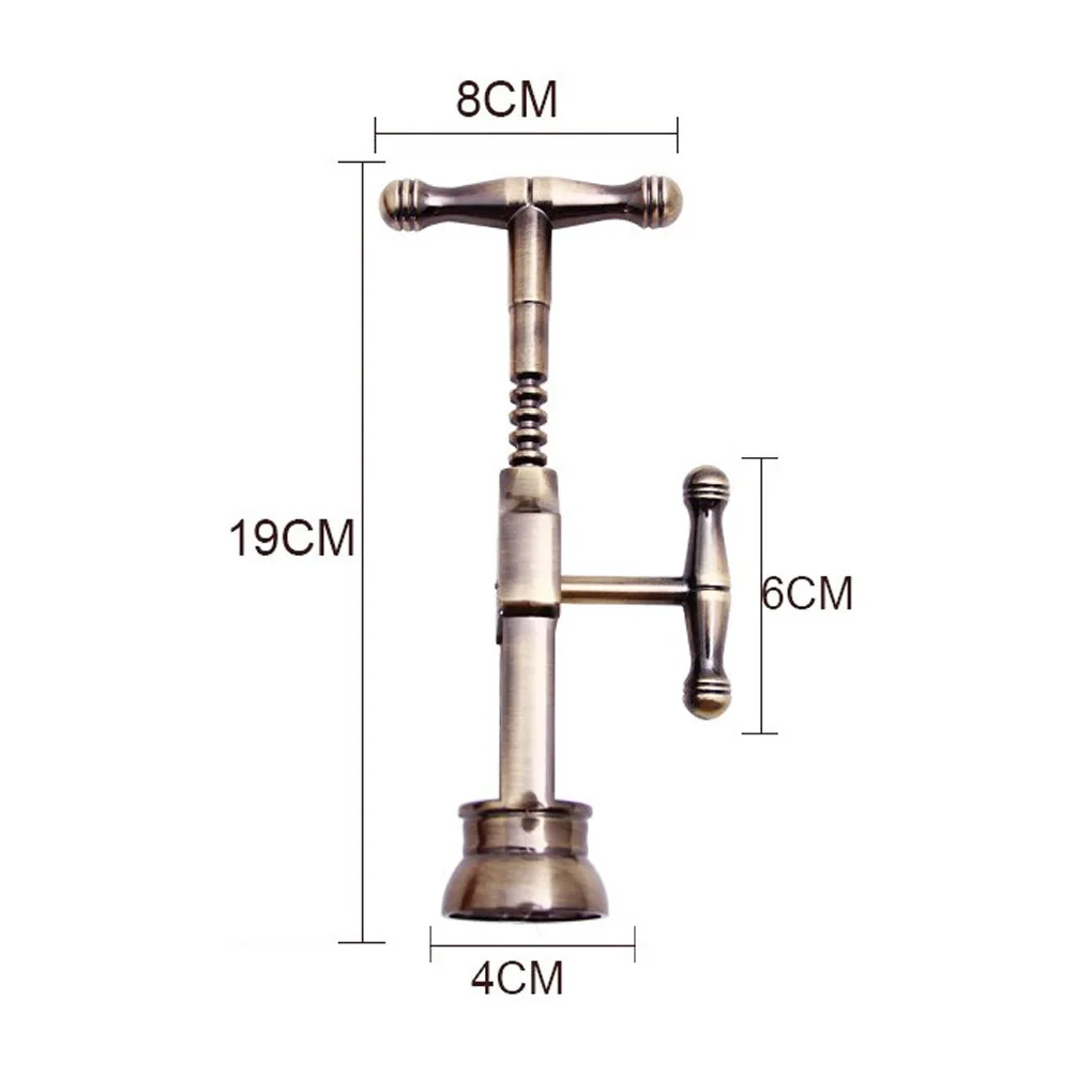Винтажный штопор для бутылок из цинкового сплава, Металлический Штопор, дизайн рычага, штопор для вина, кухонные инструменты, удалитель пробки
