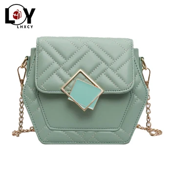 

Rhombus Bag Personalized Buttons Car Stitch Messenger Bag Women Simple Chain Luxury Shoulder Bag High Capacity Soft Designer Bag