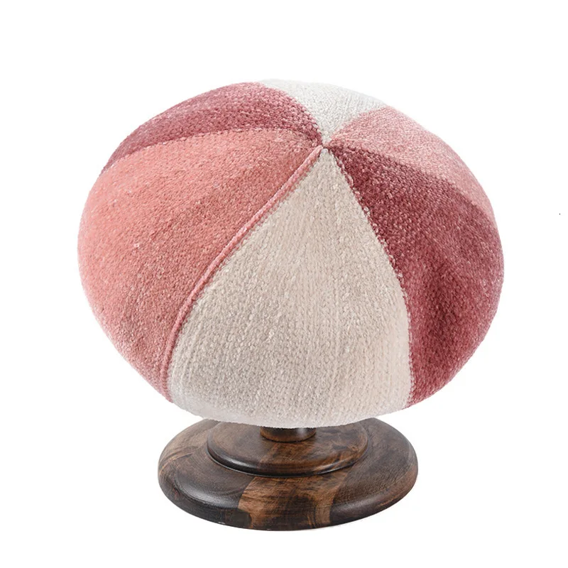 Шляпа Dome Bare Boina Feminino, берет, сшитый цвет, для женщин и мужчин, унисекс, шерсть, фетр, наклон, Зимний берет, шляпы, художника, плоская кепка