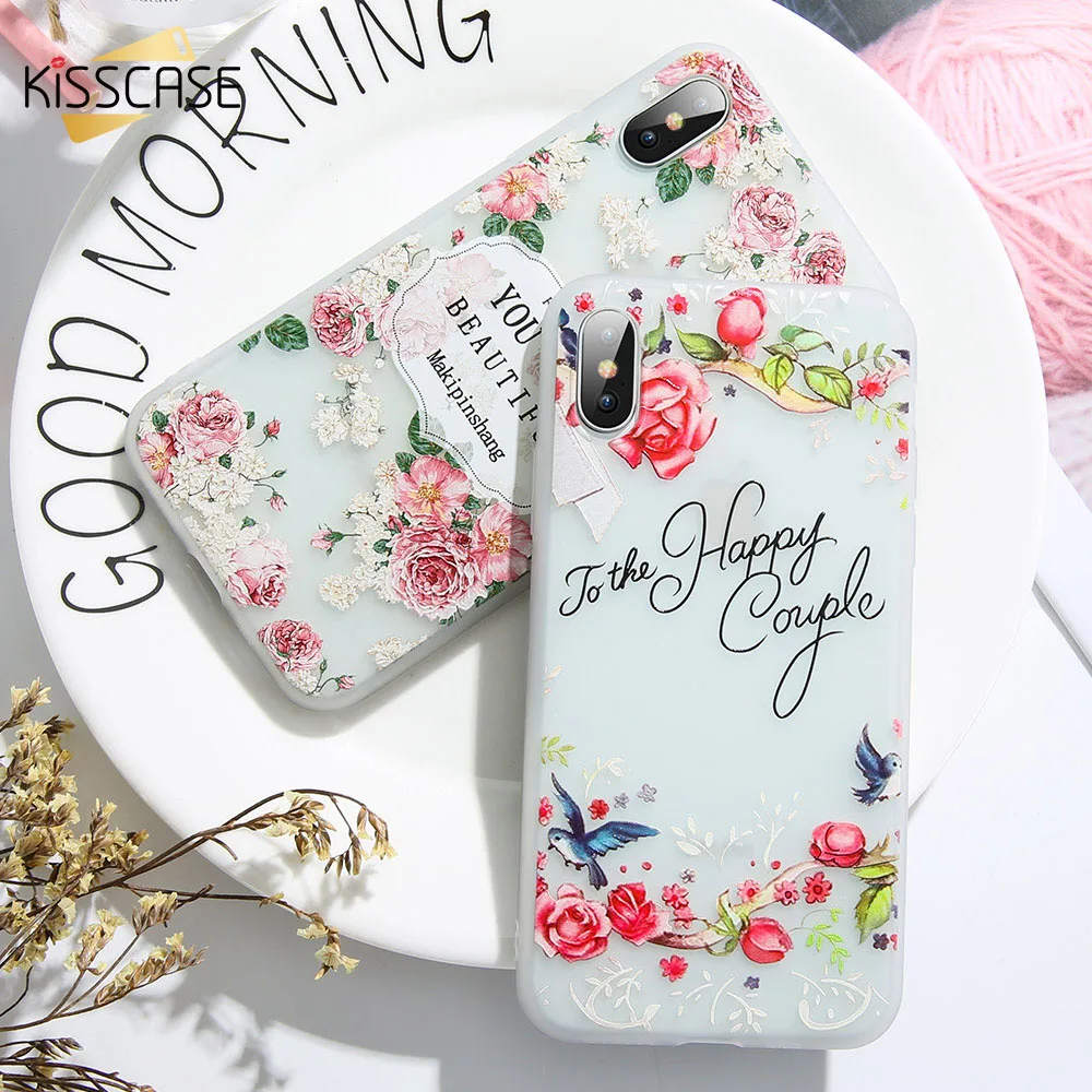 

KISSCASE Flower Silicon Phone Case For Redmi Note5 Cover 6PRO 5Plus 6 For Redmi 4X Case Mi A1 A2 Lite Mi8 8se Soft TPU Capa Etui