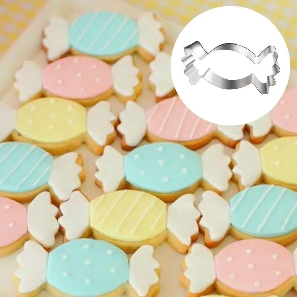 Cookie Cutter Baking Mold Cookie Mould Cookie Printing Mold Baking Decorating Tools Cake Lace Mold 3D Stainless Steel Cake Cookie Cutter Candy Shape Mold Vegetable Kitchen Baking Tool