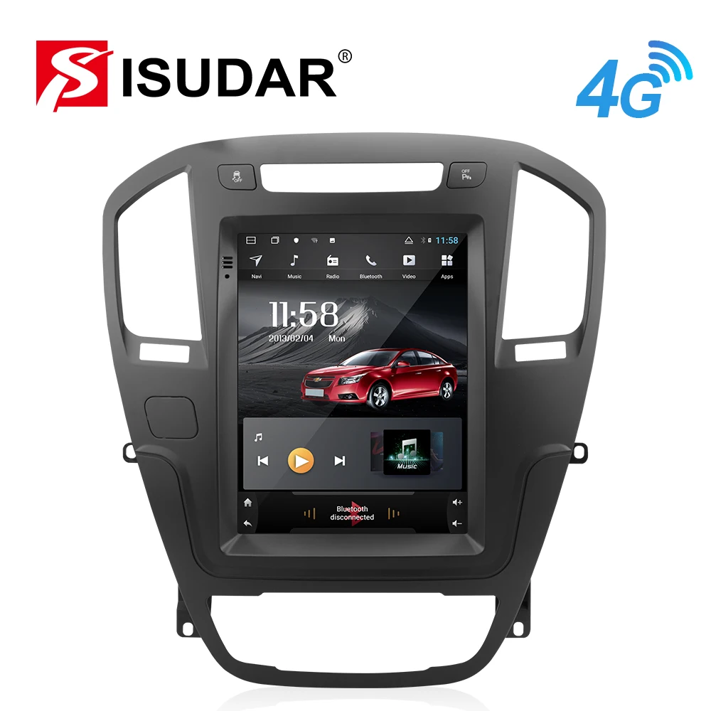Автомагнитола Isudar H53 1 Din Android для Opel insignia vauxhall holden/Buick greal 2009 2013 GPS мультимедиа ОЗУ