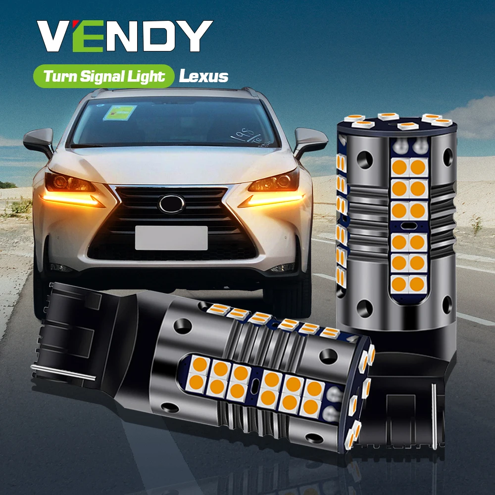 2x LED Turn Signal Light Blub Lamp Canbus WY21W 7440A For Lexus RX330 RX400H RX350 RX450H RX450HL IS250 IS350 IS F IS200T CT200H |