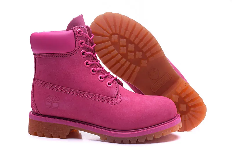 TIMBERLAND PRO Women's Winter Solid Ankle Boots Light Rose Red Color High-Top Genuine Leather Upper Shoes 10061 Size Eur 36-39 | Спорт и