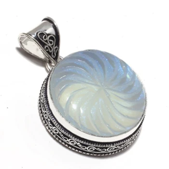 

Dichoric Glass Pendant Silver Overlay over Copper ,Hand Made Women Jewelry Gift, P9147