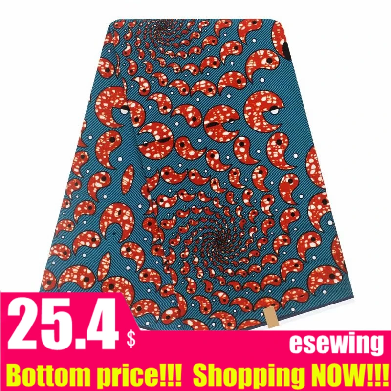 Настоящий голландский воск гарантированный настоящий голландский воск высокое качество pagne голландский воск 6 ярдов африканская Анкара швейная ткань