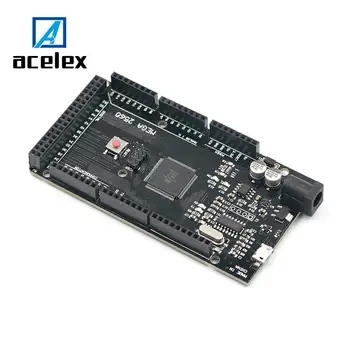 

Robot Mega 2560 R3 for MEGA2560 CH340G/ATmega2560-16AU MicroUSB. With Bootloader for arduino Tenstar