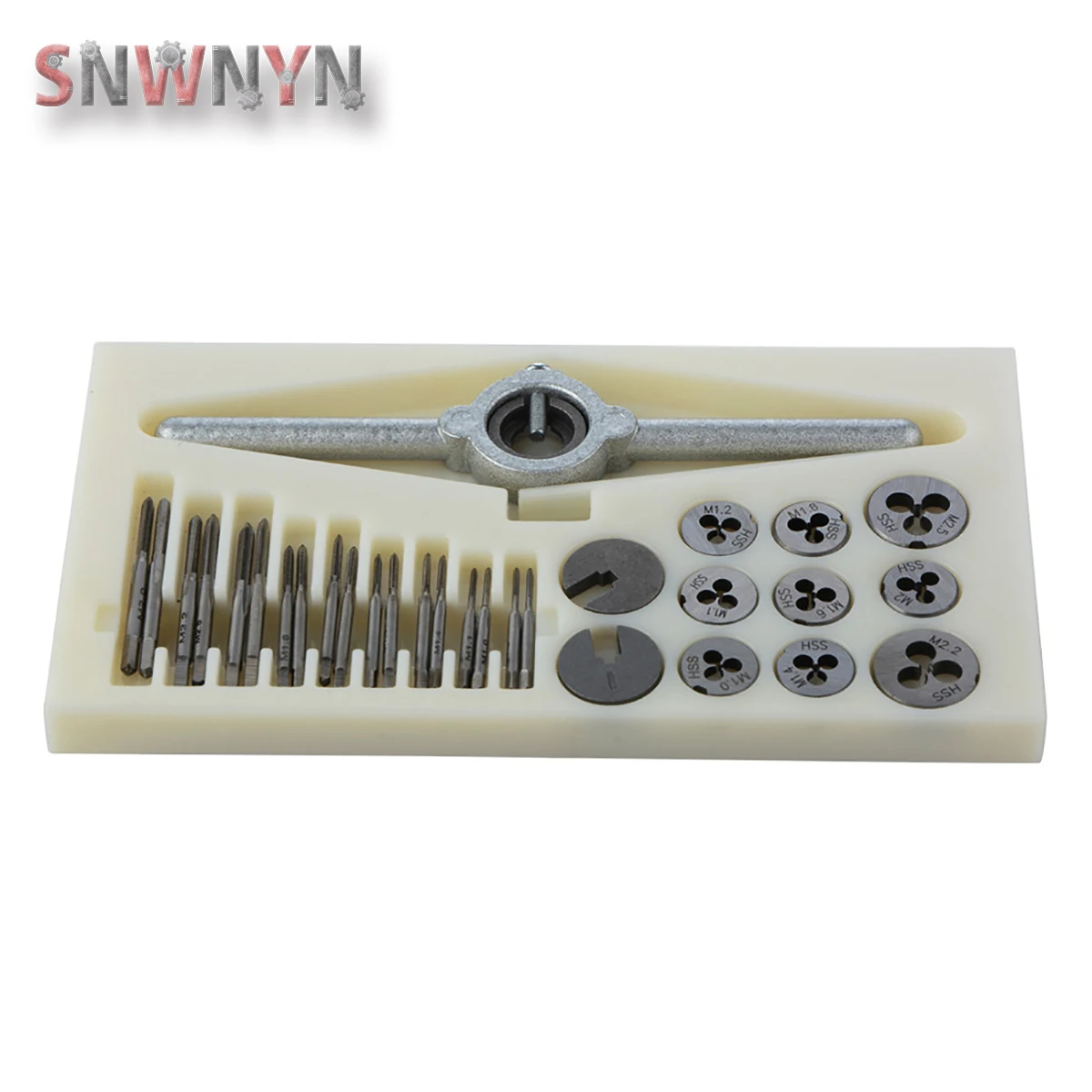 31Pcs/Set M1-M2.5 Mini HSS Metric Tap and Die Set  NC Screw Thread Plugs Taps Threading Tapping Tapping Hand Tools Kit