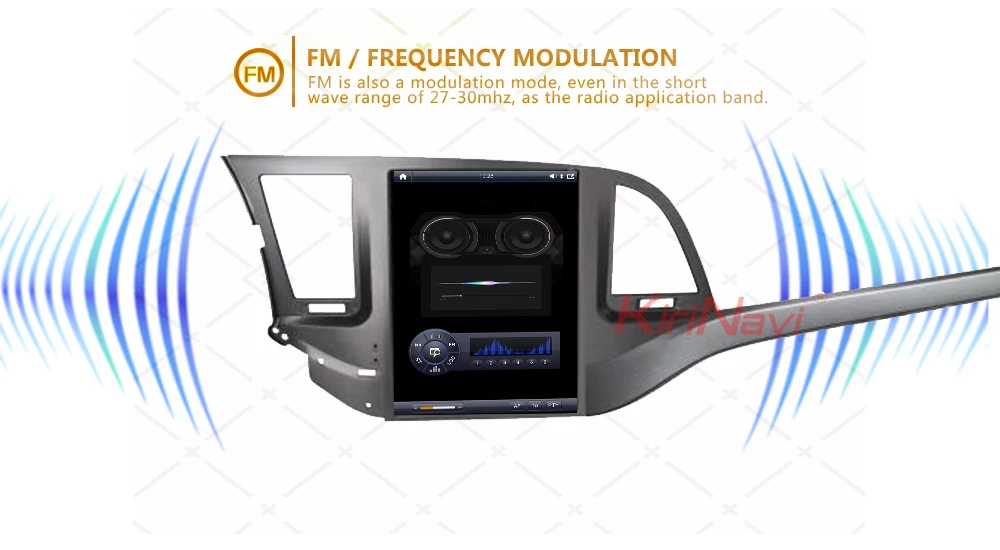 Best KiriNavi Vertical Screen Tesla Style 10.4" Android 8.1 Car Radio For Hyundai Elantra Auto GPS Navigation Car Dvd Player 2016+ 4G 5